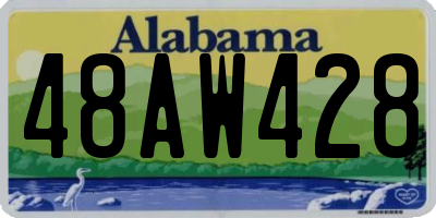 AL license plate 48AW428