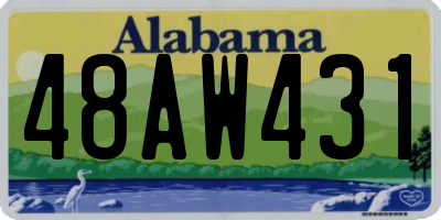 AL license plate 48AW431