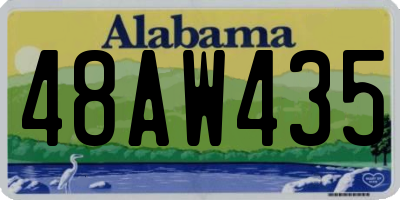 AL license plate 48AW435
