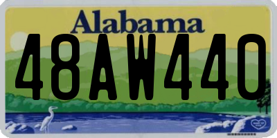 AL license plate 48AW440