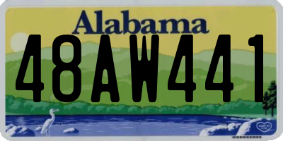 AL license plate 48AW441