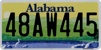 AL license plate 48AW445