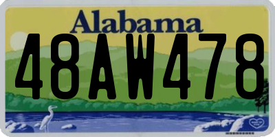 AL license plate 48AW478