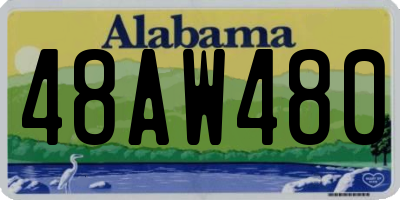 AL license plate 48AW480