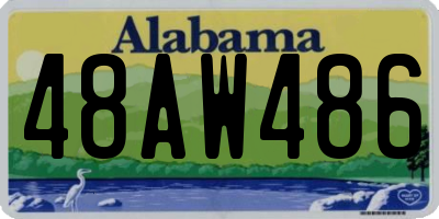 AL license plate 48AW486