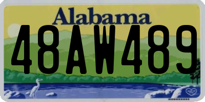 AL license plate 48AW489