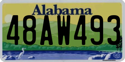 AL license plate 48AW493