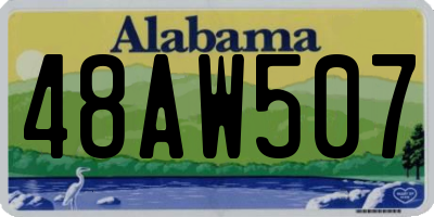 AL license plate 48AW507