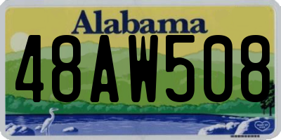 AL license plate 48AW508