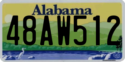 AL license plate 48AW512