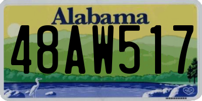 AL license plate 48AW517