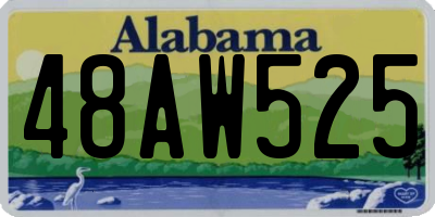 AL license plate 48AW525