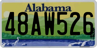 AL license plate 48AW526
