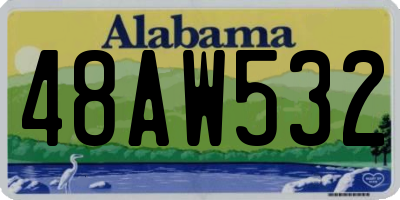 AL license plate 48AW532