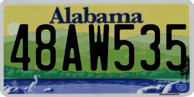 AL license plate 48AW535