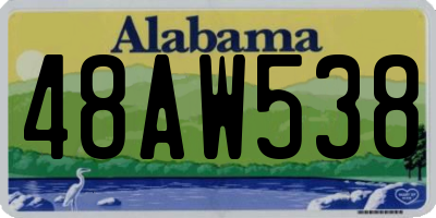 AL license plate 48AW538