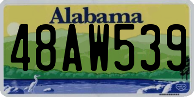 AL license plate 48AW539