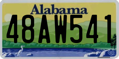 AL license plate 48AW541