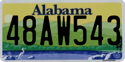 AL license plate 48AW543
