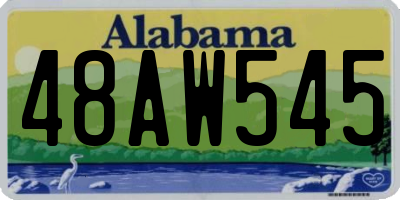 AL license plate 48AW545