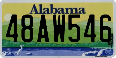 AL license plate 48AW546
