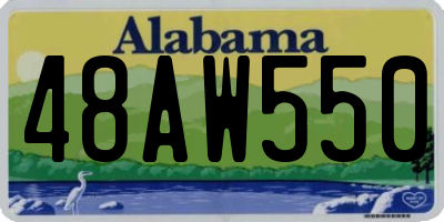 AL license plate 48AW550