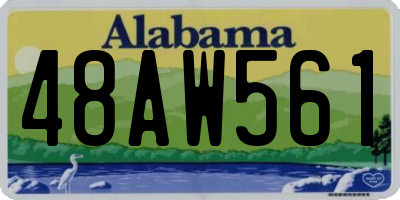 AL license plate 48AW561