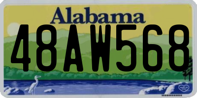 AL license plate 48AW568