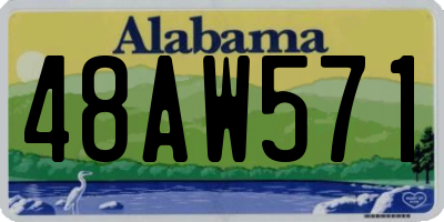 AL license plate 48AW571