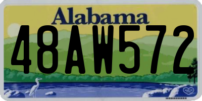 AL license plate 48AW572
