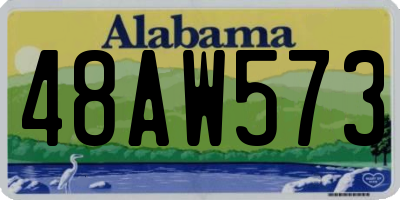 AL license plate 48AW573