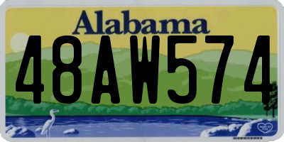 AL license plate 48AW574