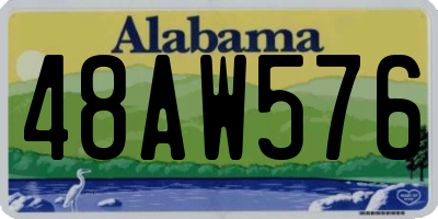 AL license plate 48AW576