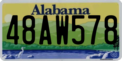 AL license plate 48AW578