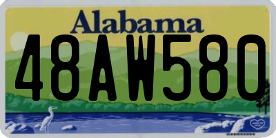 AL license plate 48AW580