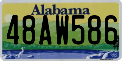 AL license plate 48AW586