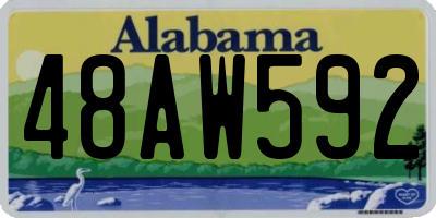AL license plate 48AW592