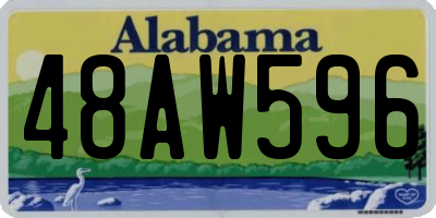 AL license plate 48AW596