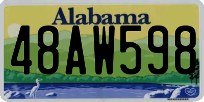 AL license plate 48AW598