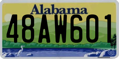 AL license plate 48AW601