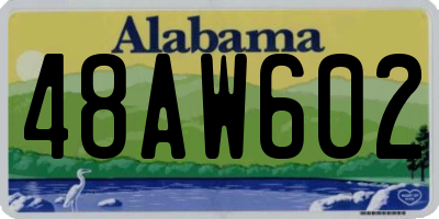 AL license plate 48AW602