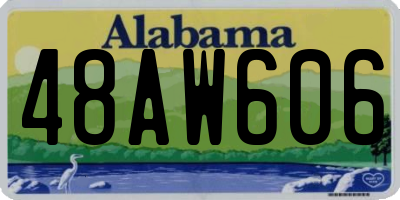 AL license plate 48AW606