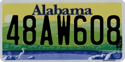 AL license plate 48AW608