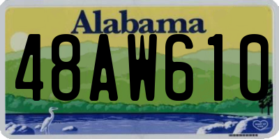 AL license plate 48AW610