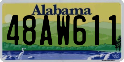 AL license plate 48AW611