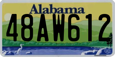 AL license plate 48AW612