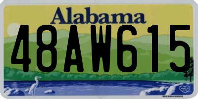 AL license plate 48AW615