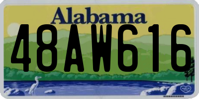 AL license plate 48AW616