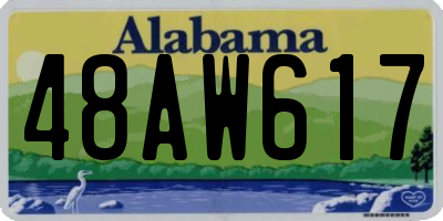 AL license plate 48AW617