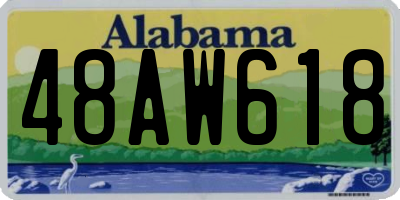 AL license plate 48AW618